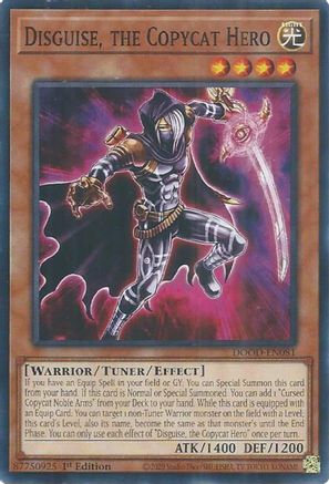 Disguise, the Copycat Hero [DOOD-EN081] - Doom of Dimensions 1st Edition - Common / Short Print - Trinity Hobby