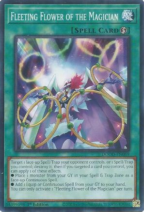 Fleeting Flower of the Magician [DOOD-EN089] - Doom of Dimensions 1st Edition - Common / Short Print - Trinity Hobby
