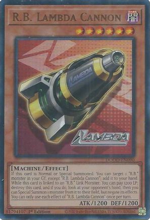 R.B. Lambda Cannon [DOOD-EN090] - Doom of Dimensions 1st Edition - Ultra Rare - Trinity Hobby