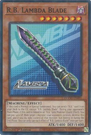 R.B. Lambda Blade [DOOD-EN091] - Doom of Dimensions 1st Edition - Common / Short Print - Trinity Hobby