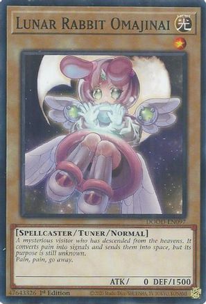 Lunar Rabbit Omajinai [DOOD-EN097] - Doom of Dimensions 1st Edition - Common / Short Print - Trinity Hobby