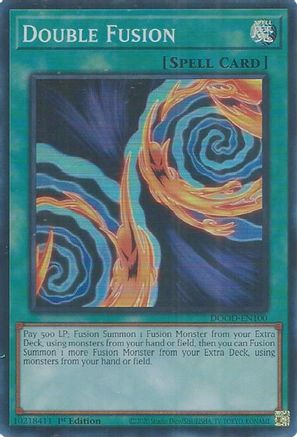 Double Fusion [DOOD-EN100] - Doom of Dimensions 1st Edition - Super Rare - Trinity Hobby