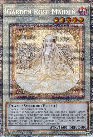 Garden Rose Maiden [DOOD-EN101] - Doom of Dimensions 1st Edition - Starlight Rare - Trinity Hobby