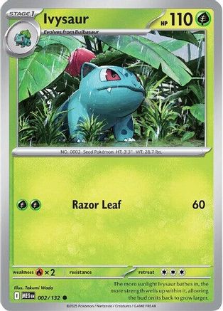 Ivysaur - (002/132) Reverse Holofoil [ME01 Mega Evolution] - Trinity Hobby