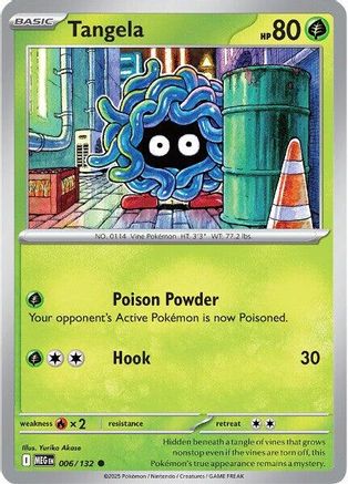 Tangela - (006/132) Reverse Holofoil [ME01 Mega Evolution] - Trinity Hobby