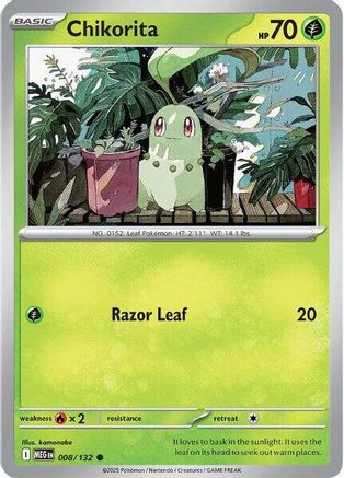 Chikorita - (008/132) [ME01 Mega Evolution] - Trinity Hobby