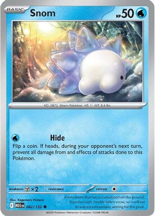 Snom - (042/132) Reverse Holofoil [ME01 Mega Evolution] - Trinity Hobby