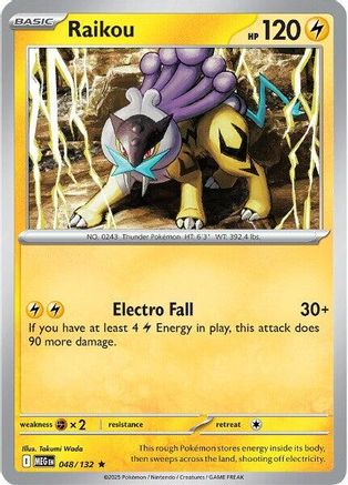 Raikou - (048/132) Reverse Holofoil [ME01 Mega Evolution] - Trinity Hobby