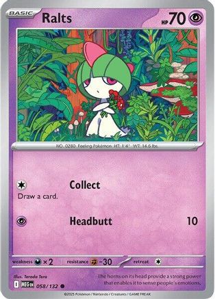 Ralts - (058) Reverse Holofoil [ME01 Mega Evolution] - Trinity Hobby