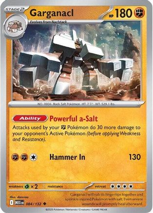 Garganacl - (084/132) Reverse Holofoil [ME01 Mega Evolution] - Trinity Hobby