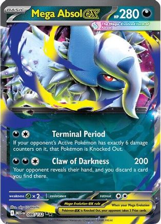Mega Absol ex - (086/132) Holofoil [ME01 Mega Evolution] - Trinity Hobby