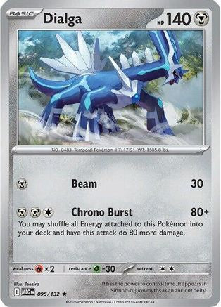 Dialga - (095/132) Reverse Holofoil [ME01 Mega Evolution] - Trinity Hobby