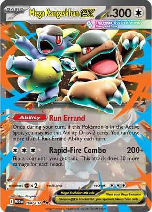 Mega Kangaskhan ex - (104/132) Holofoil [ME01 Mega Evolution]