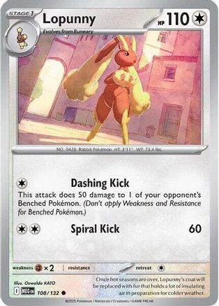 Lopunny - (108/132) [ME01 Mega Evolution] - Trinity Hobby