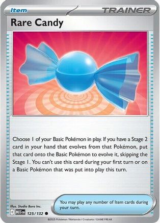 Rare Candy - (125/132) Reverse Holofoil [ME01 Mega Evolution] - Trinity Hobby