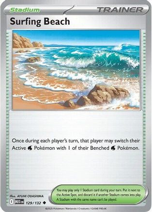 Surfing Beach - (129/132) [ME01 Mega Evolution] - Trinity Hobby