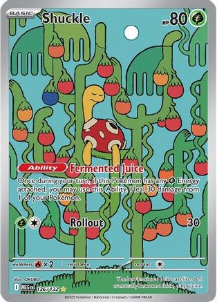 Shuckle - (136/132) Holofoil [ME01 Mega Evolution] - Trinity Hobby