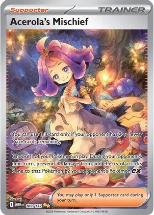 Acerola's Mischief - (183/132) Holofoil [ME01 Mega Evolution] - Trinity Hobby