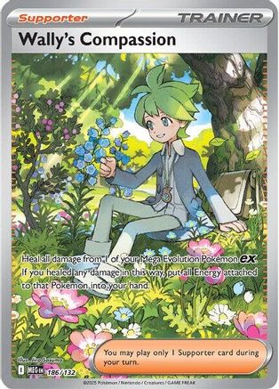 Wally's Compassion - (186/132) Holofoil [ME01 Mega Evolution] - Trinity Hobby