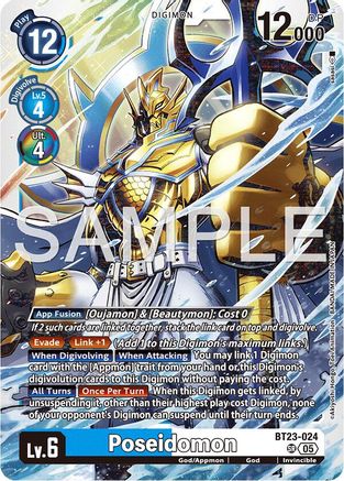 Poseidomon (BT23-024) - [Hackers' Slumber] Foil