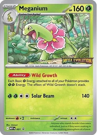 Meganium - (001/null) Holofoil [ME Mega Evolution Promo] - Trinity Hobby