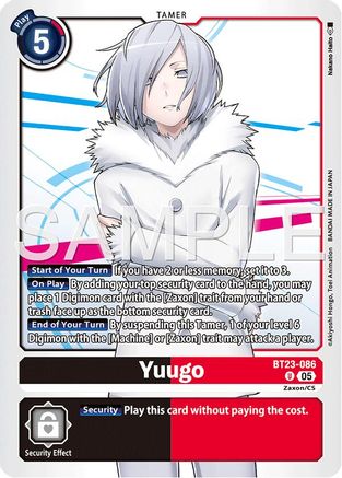 Yuugo (BT23-086) - [Hackers' Slumber] - Trinity Hobby