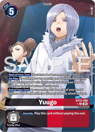 Yuugo (Alternate Art) (BT23-086) - [Hackers' Slumber] Foil