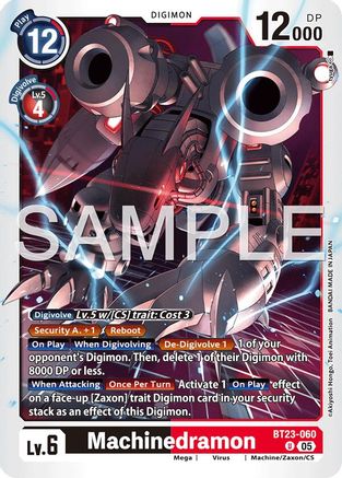 Machinedramon (BT23-060) - [Hackers' Slumber] - Trinity Hobby