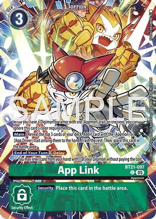 App Link (BT21-097) - [Limited Card Pack -Another Knight-] Foil - Trinity Hobby