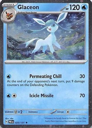 Glaceon (Cosmos Holo) - (025/131) Holofoil [Miscellaneous Cards & Products]