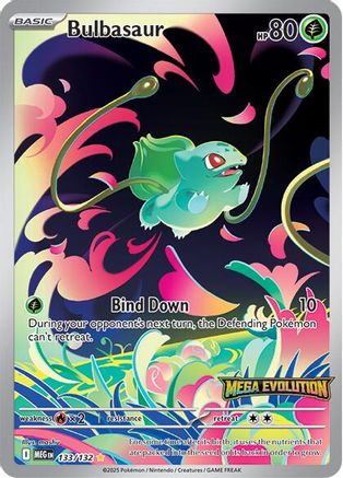 Bulbasaur (Mega Evolution Stamped) - (133/132) Holofoil [Miscellaneous Cards & Products]