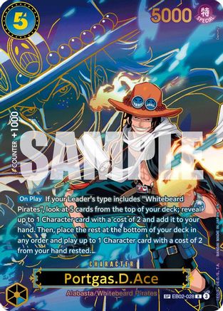 Portgas.D.Ace - EB02-028 (SP) (EB02-028) - [Carrying On His Will] Foil - Trinity Hobby