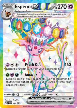 Espeon ex - 175  - (SVP) Holofoil [SV Scarlet & Violet Promo Cards] - Trinity Hobby