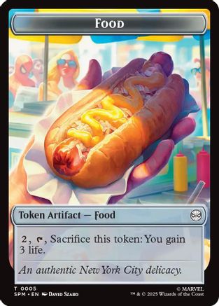 Food // Robot Double-Sided Token  [Foil]  (SPM-5 // 6) - [Marvel's Spider-Man] - Trinity Hobby