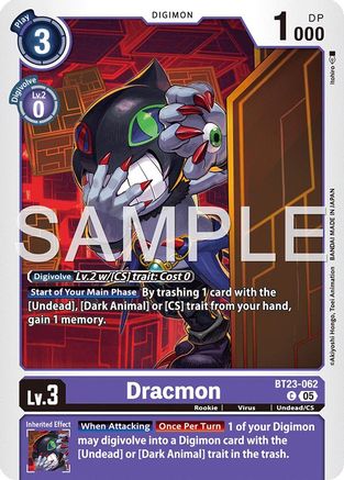Dracmon (BT23-062) - [Hackers' Slumber] - Trinity Hobby