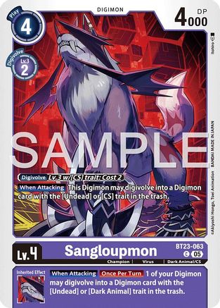 Sangloupmon (BT23-063) - [Hackers' Slumber] - Trinity Hobby