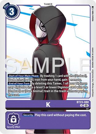 K (BT23-088) - [Hackers' Slumber]