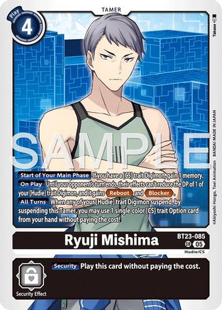 Ryuji Mishima (BT23-085) - [Hackers' Slumber] Foil - Trinity Hobby