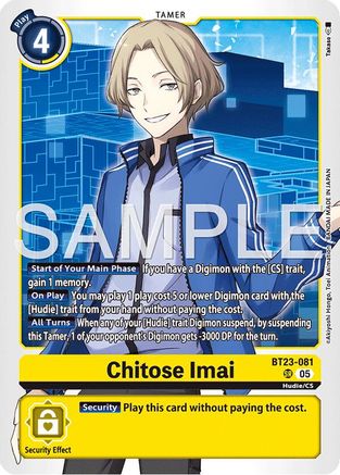 Chitose Imai (BT23-081) - [Hackers' Slumber] Foil - Trinity Hobby