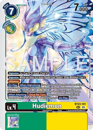 Hudiemon (BT23-101) - [Hackers' Slumber] Foil - Trinity Hobby