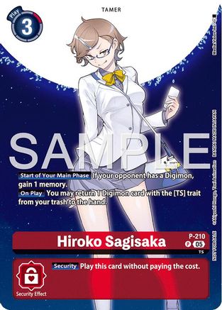 Hiroko Sagisaka (Hacker's Slumber Box Promotion Pack) (P-210) - [Digimon Promotion Cards] Foil - Trinity Hobby