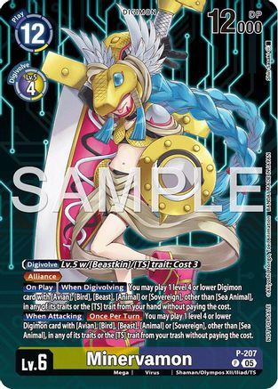Minervamon (Hacker's Slumber Box Promotion Pack) (P-207) - [Digimon Promotion Cards] Foil