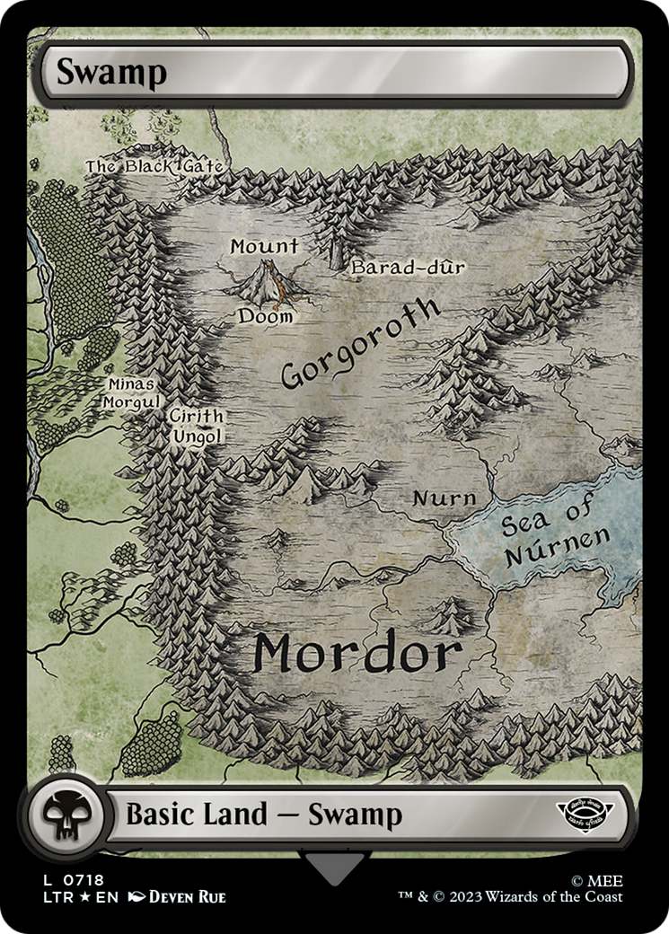 Swamp (0718) (Surge Foil) [The Lord of the Rings: Tales of Middle-Earth] - Trinity Hobby