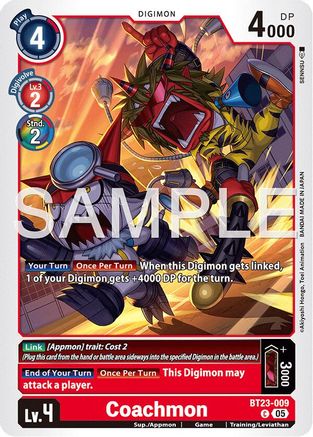 Coachmon (BT23-009) - [Hackers' Slumber] - Trinity Hobby