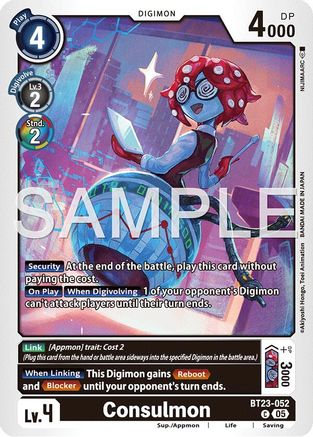 Consulmon (BT23-052) - [Hackers' Slumber] - Trinity Hobby