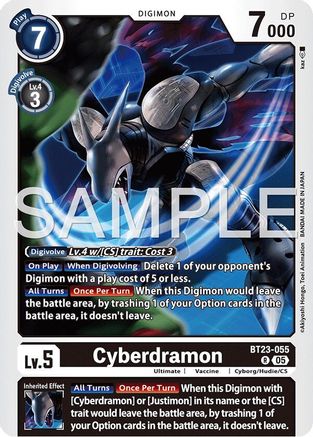 Cyberdramon (BT23-055) - [Hackers' Slumber] Foil - Trinity Hobby