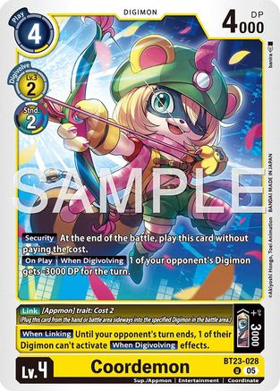 Coordemon (BT23-028) - [Hackers' Slumber]