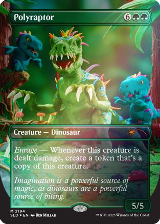 Polyraptor (Rainbow Foil)  [Foil]  (SLD-2194) - [Secret Lair Drop Series] - Trinity Hobby