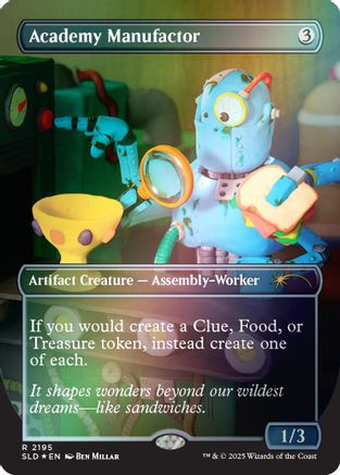 Academy Manufactor (Rainbow Foil)  [Foil]  (SLD-2195) - [Secret Lair Drop Series] - Trinity Hobby