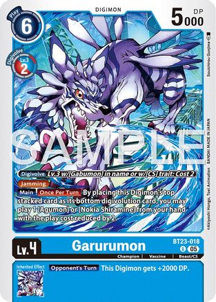 Garurumon (BT23-018) - [Hackers' Slumber] - Trinity Hobby